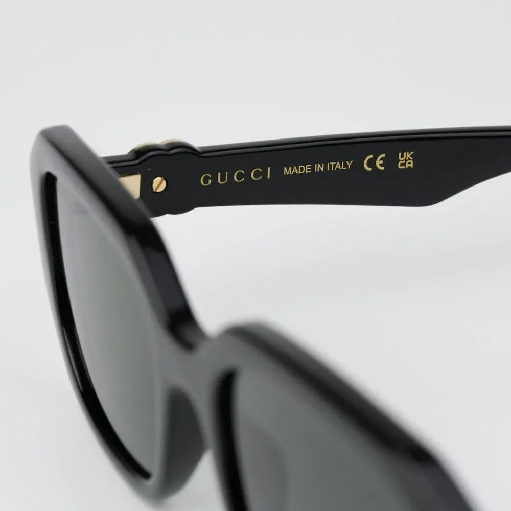NEW Gucci GG1535S 001 Black Grey Men Geometric Sunglasses GG 1535S